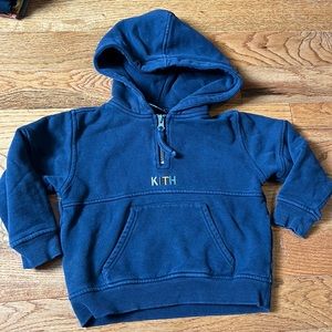 Toddler Kith half zip hoodie